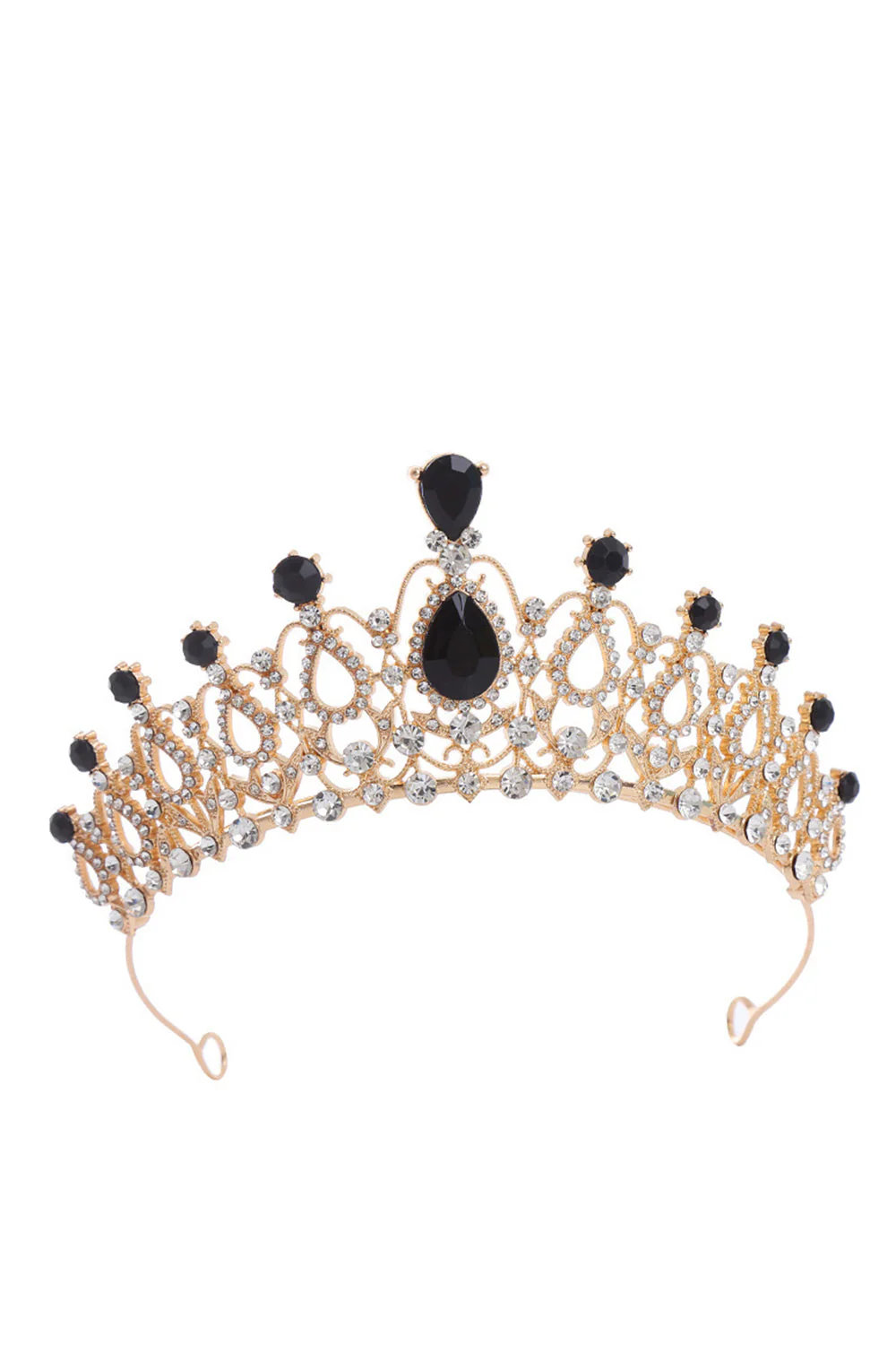 Silver Crystal Prom Queen Pageant Crown Tiara - Image 4