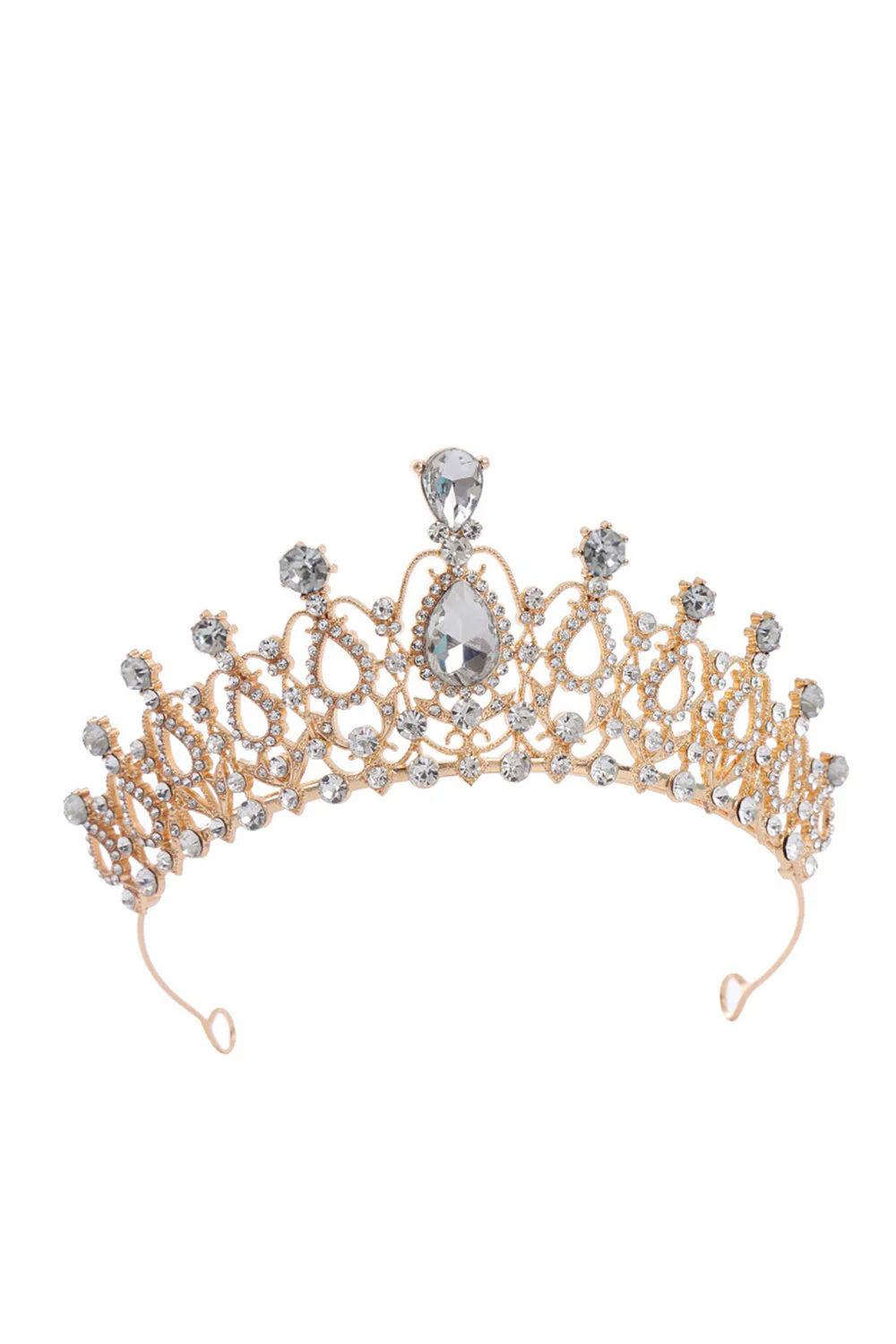 Silver Crystal Prom Queen Pageant Crown Tiara - Image 5