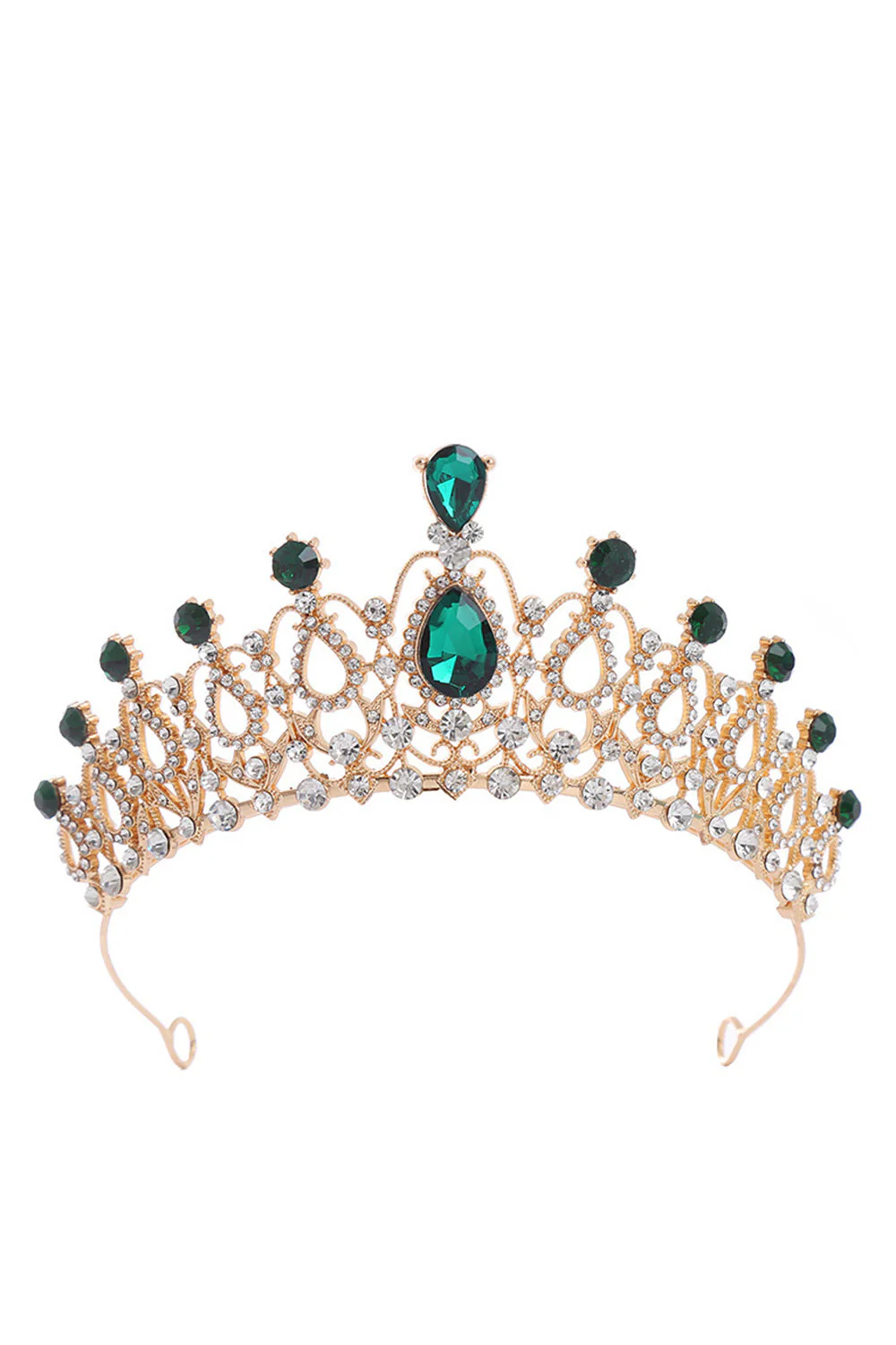 Silver Crystal Prom Queen Pageant Crown Tiara - Image 6