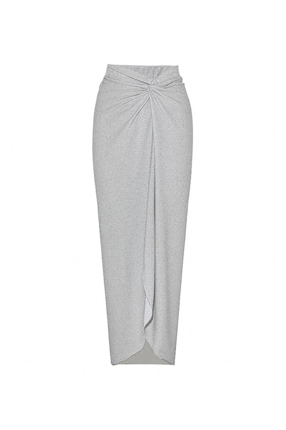 Silver Long Sleeves 2 Piece Swimsuit with Beach Dress - Image 4
