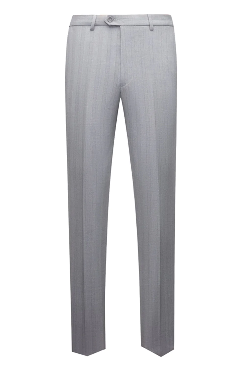 Simple Grey Shawl Lapel 3 Piece Men's Suit Set - Image 4