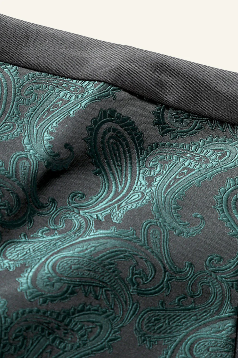Single Breasted Slim Fit Print Men's Suit Vest - Image 3