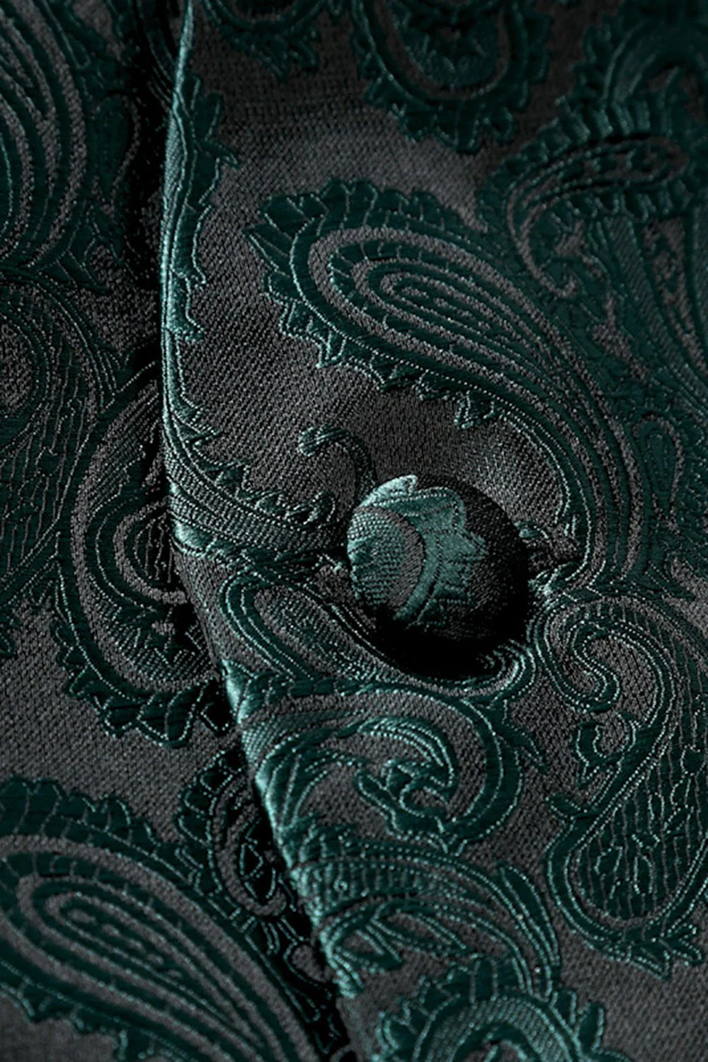 Single Breasted Slim Fit Print Men's Suit Vest - Image 4
