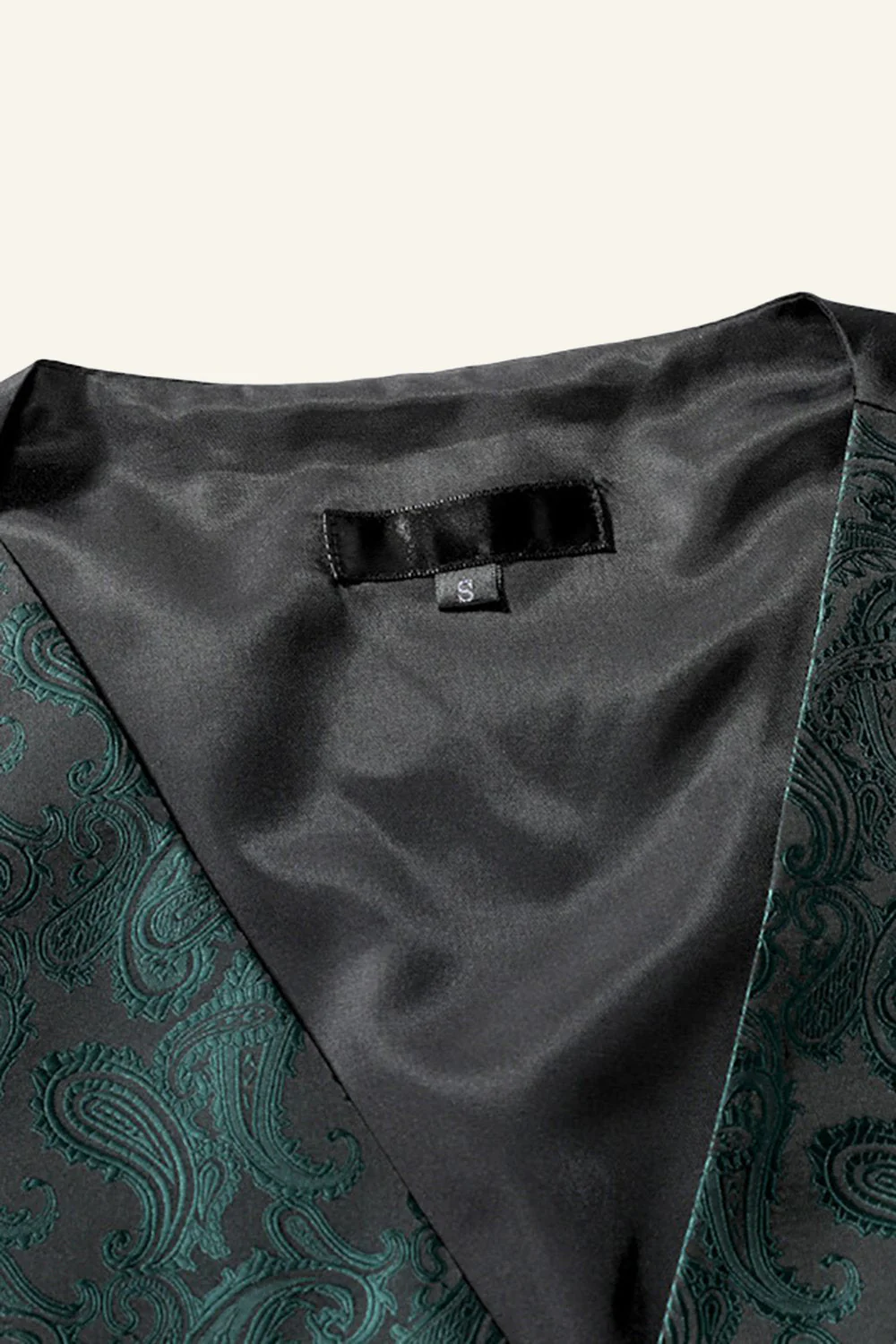 Single Breasted Slim Fit Print Men's Suit Vest - Image 5