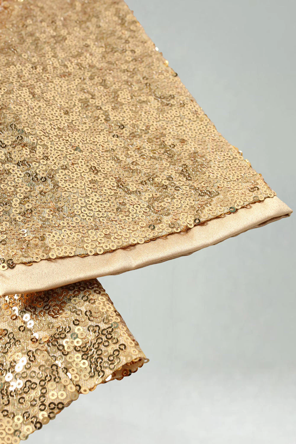 Sparkly Black Golden Shawl Lapel Single Buckle Men's Prom Blazer - Image 6