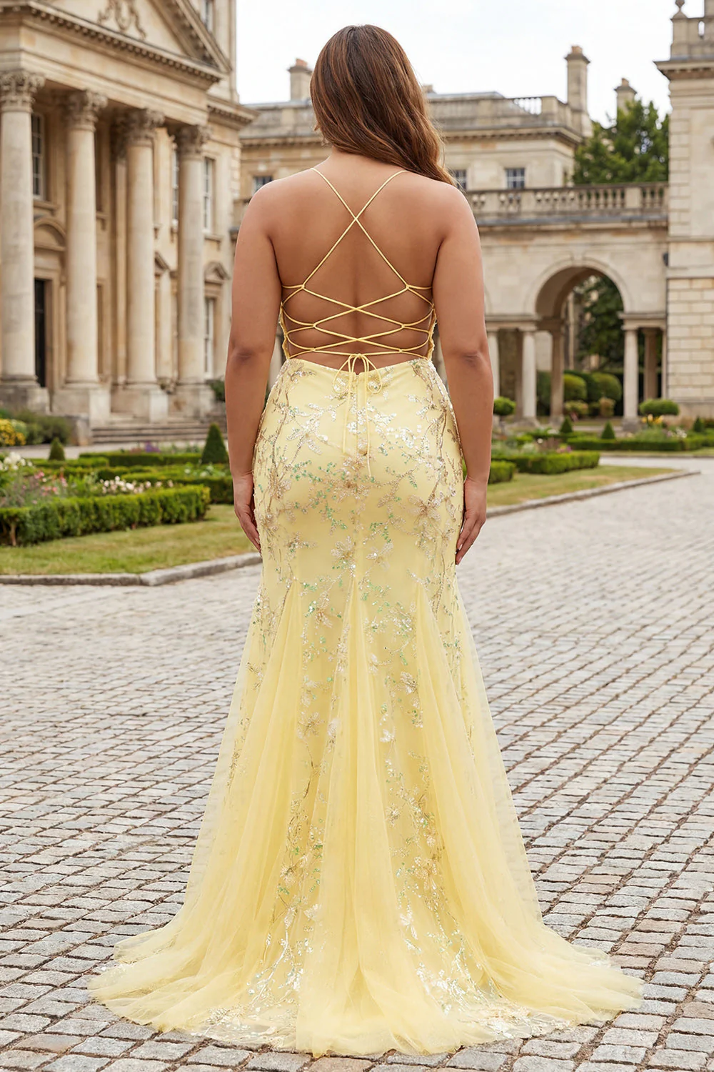 Sparkly Black Mermaid Corset Long Plus Size Prom Dress with Lace Up Back - Image 10