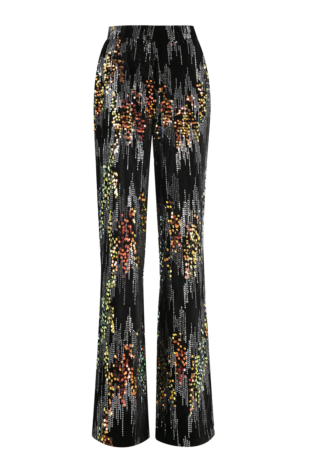 Sparkly Black Peak Lapel 2 Piece Women's Prom Suit - Image 7