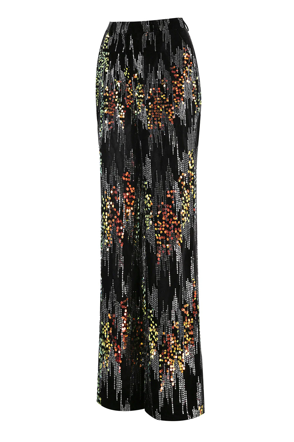 Sparkly Black Peak Lapel 2 Piece Women's Prom Suit - Image 9