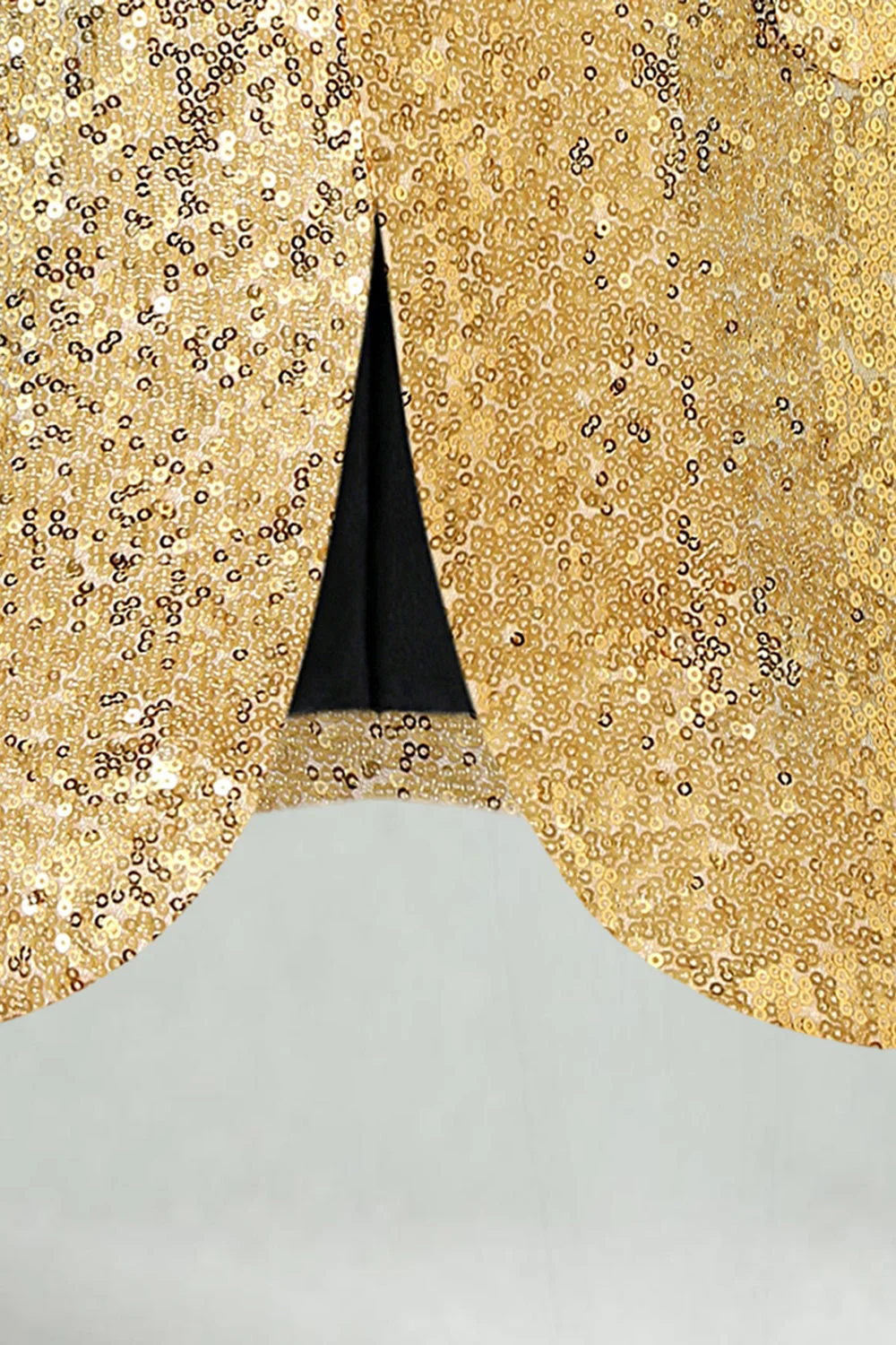 Sparkly Gold Peak Lapel Men's Prom Blazer - Image 6