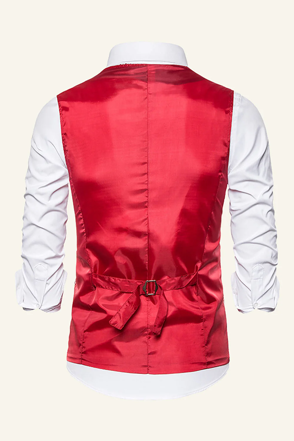 Sparkly Golden Lapel Sequins Men's Vest with Bow Tie - Image 14