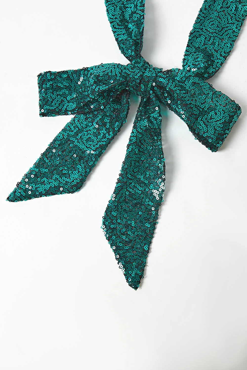 Sparkly Green Sequins Notched Lapel Women Suits with Belt - Image 11