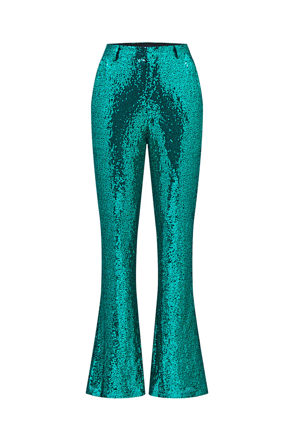 Sparkly Green Sequins Notched Lapel Women Suits with Belt - Image 6