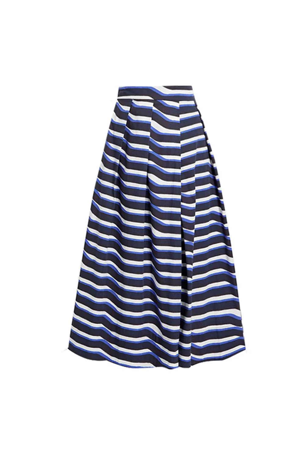 Sweetheart Navy Denim 2 Piece Swimsuit with Cover Up Skirt - Image 3