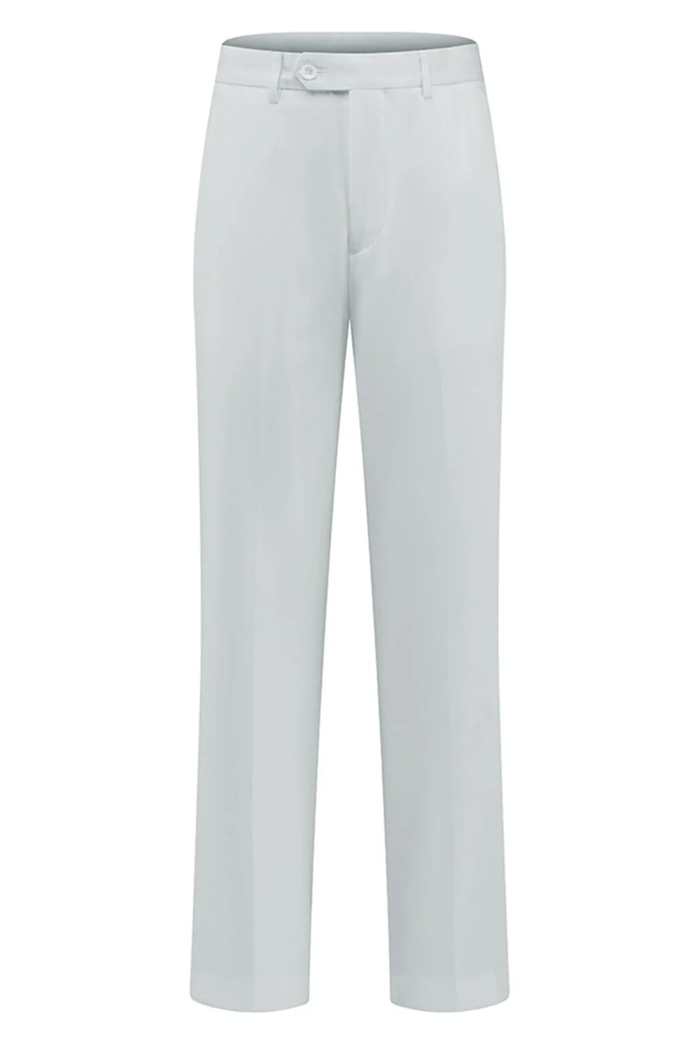 White 2 Piece Men's Shawl Lapel Double Breasted Wedding Suits - Image 5