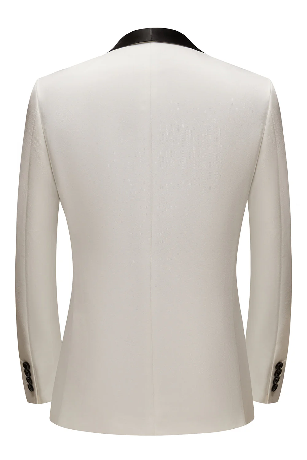 White Shawl Lapel 3 Pieces Men's Suits - Image 3
