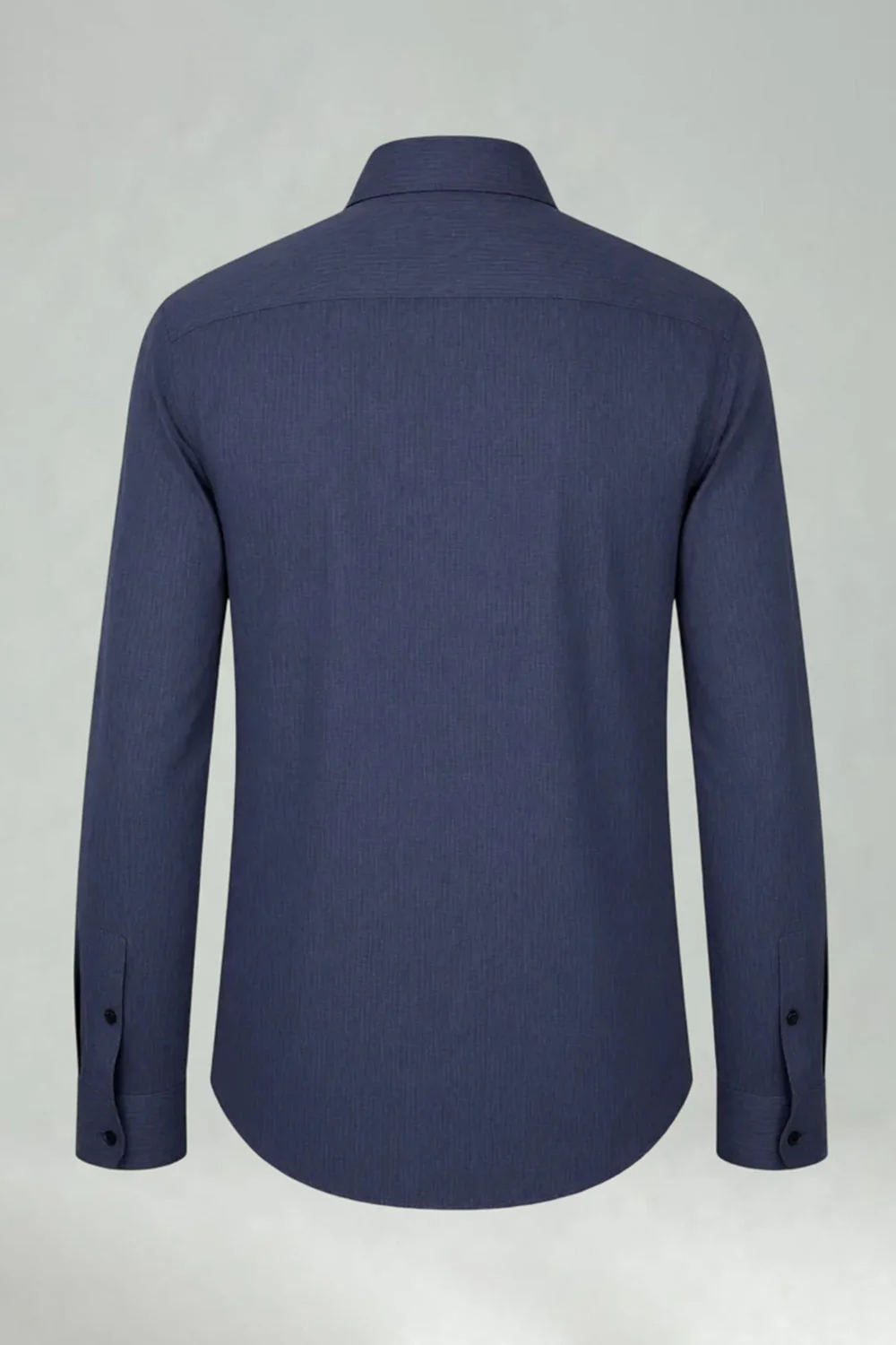 White Solid Long Sleeves Slim Fit Men's Suits Shirt - Image 6